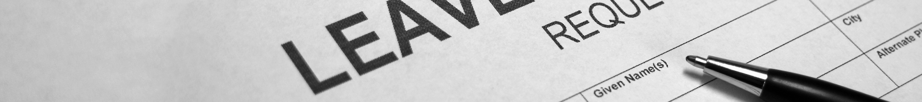 Image of a generic Leave of Absence Form